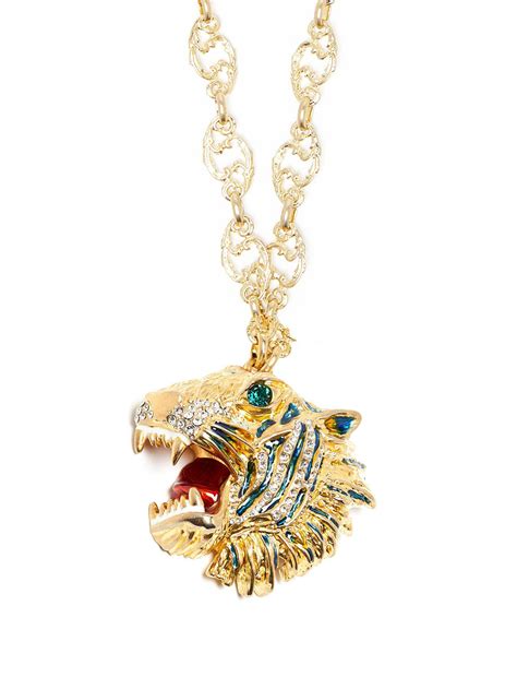 gucci tiger necklace|gucci tiger brooch.